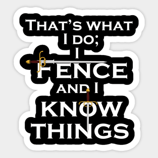 I Fence Sticker